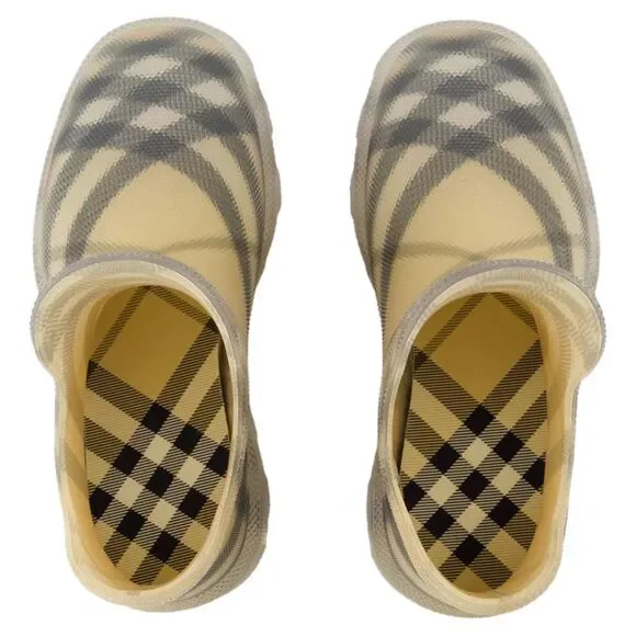 Marsh Low Ankle Boots - Burberry - Synthetic - Beige - Picture 4 of 4